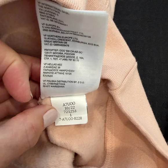 The North Face pale pink/blush Sweatshirt - Picture 7 of 8